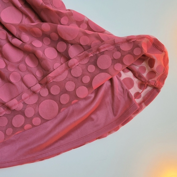 LC Lauren Conrad Pink Polka Dot Fit & Flare Dress - Picture 6 of 8